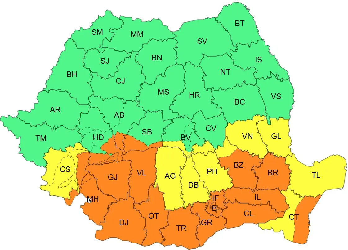 coduri galbene